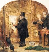 J M W Turner at the Royal Academy,Varnishing Day